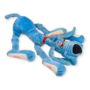 Vintage 1984 Foofur Plush Dog Dakin Blue Stuffed Animal 21 Inch Cartoon Toy